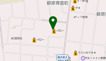 スーパーマーケットバロー各務原中央店の地図画像