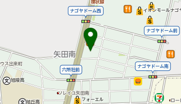 スーパーマーケットバロー矢田店の地図画像