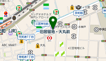 グラサ三宮店の地図画像