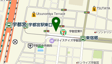 スマホスピタル 宇都宮店の地図画像