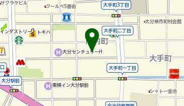スマホスピタル GODOモバイル大分府内町店の地図画像