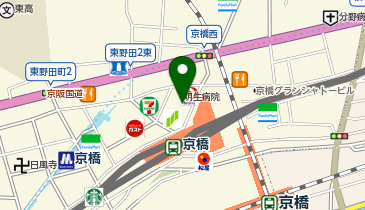 スマホスピタル京橋店の地図画像