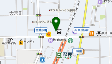 ノムラクリーニング コインランドリーJR奈良店の地図画像