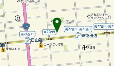 フランスベッド 札幌ショールームの地図画像