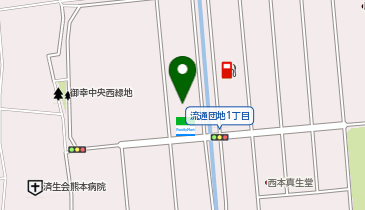 フランスベッド 熊本ショールームの地図画像