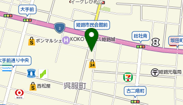 フランスベッド ギャラリー姫路の地図画像
