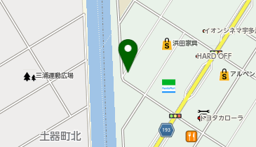 フランスベッド ギャラリー香川の地図画像