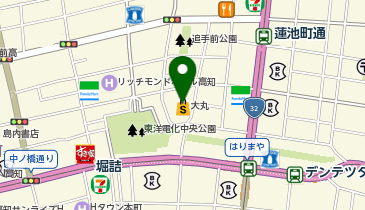フランスベッド ギャラリー高知の地図画像