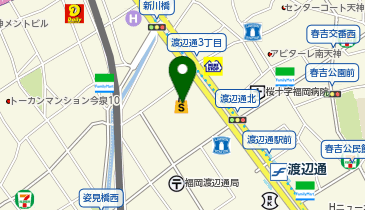 フランスベッド ギャラリー 福岡の地図画像