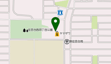 ブルースカイランドリー ヤマザワ住吉台店の地図画像