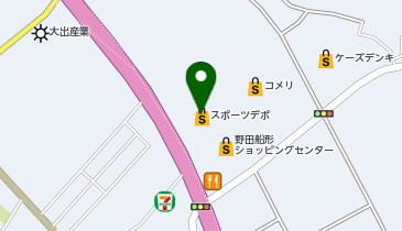 ブルースカイランドリー 野田船形SC店の地図画像
