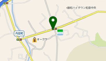 ブルースカイランドリー オークワ和泉中央店の地図画像