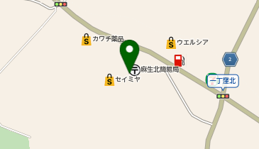 ブルースカイランドリー セイミヤモール麻生店の地図画像