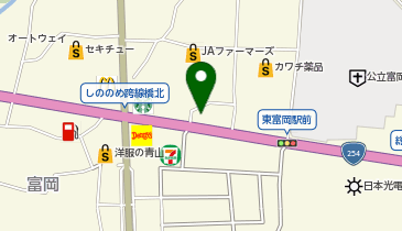 ブルースカイランドリー JAファーマーズ富岡店の地図画像