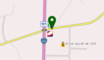 ブルースカイランドリー スーパーセンターオークワサウス亀山店の地図画像