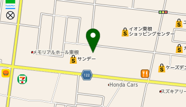 ブルースカイランドリー サンデー東根中央店の地図画像