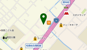 マッハ車検 軽の森 泉大津店の地図画像
