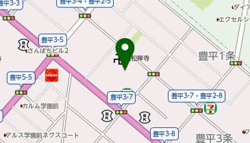 宅配ピザ ナポリの窯 豊平店の地図画像