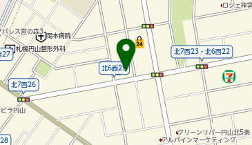 宅配ピザ ナポリの窯 円山店の地図画像