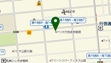 宅配ピザ ナポリの窯 行啓通店の地図画像