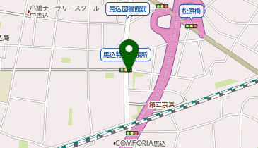 宅配ピザ ナポリの窯 馬込店の地図画像
