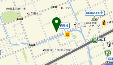 宅配ピザ ナポリの窯 甲南山手店の地図画像