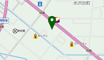 宅配ピザ ナポリの窯 水沢店の地図画像