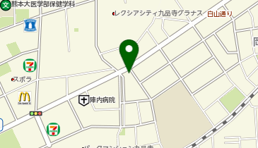 宅配ピザ ナポリの窯 熊本中央店の地図画像