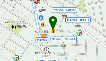 モーリーファンタジー 札幌麻生店の地図画像