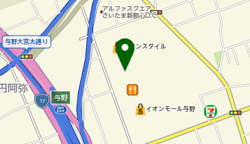 モーリーファンタジー 与野店の地図画像