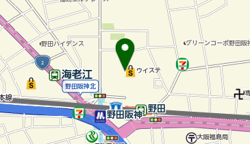 モーリーファンタジー 野田阪神店の地図画像