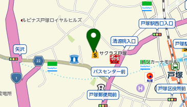 モーリーファンタジー サクラス戸塚店の地図画像