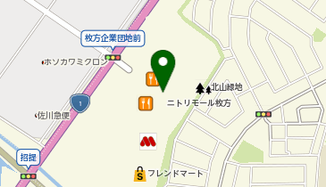 モーリーファンタジー ニトリモール枚方店の地図画像