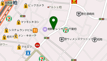 HAIR & MAKE EARTH 柏店の地図画像