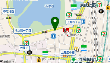 HAIR & MAKE EARTH 上野店の地図画像