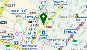 HAIR & MAKE EARTH 銀座店の地図画像