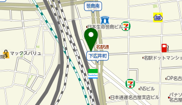 HAIR & MAKE EARTH 名駅店の地図画像