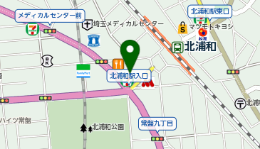 HAIR & MAKE EARTH 北浦和店の地図画像