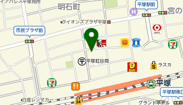 HAIR & MAKE EARTH 平塚店の地図画像