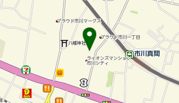 HAIR & MAKE EARTH 市川店の地図画像