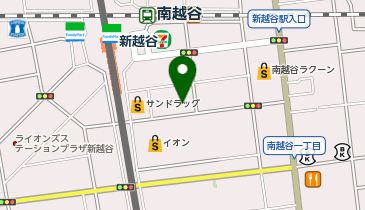HAIR & MAKE EARTH 新越谷店の地図画像