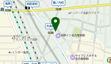 HAIR & MAKE EARTH 名駅 sanctuaryの地図画像