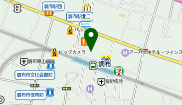 HAIR & MAKE EARTH 調布店の地図画像