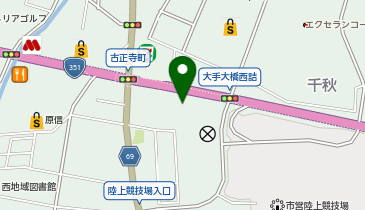 HAIR & MAKE EARTH coiffure beaute 長岡店の地図画像
