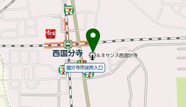 HAIR & MAKE EARTH 西国分寺店の地図画像