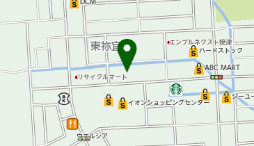 HAIR & MAKE EARTH 焼津店の地図画像