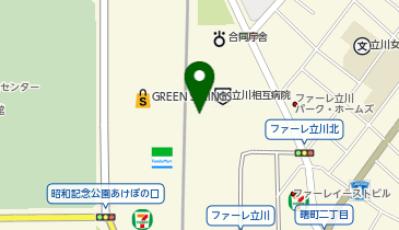 HAIR & MAKE EARTH EARTH/A 立川店の地図画像