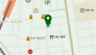 HAIR & MAKE EARTH coiffure beaute 川越店の地図画像
