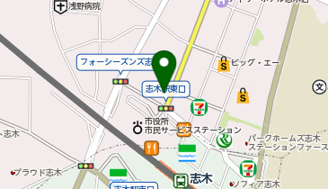 HAIR & MAKE EARTH 志木店の地図画像