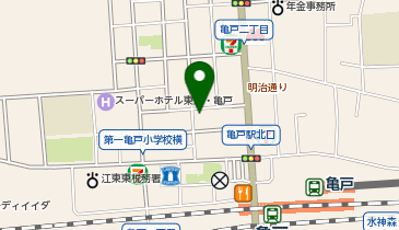 HAIR & MAKE EARTH EARTH/M 亀戸店の地図画像